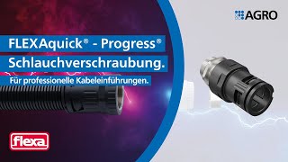 FLEXAquick®- Progress® Schlauchverschraubung.