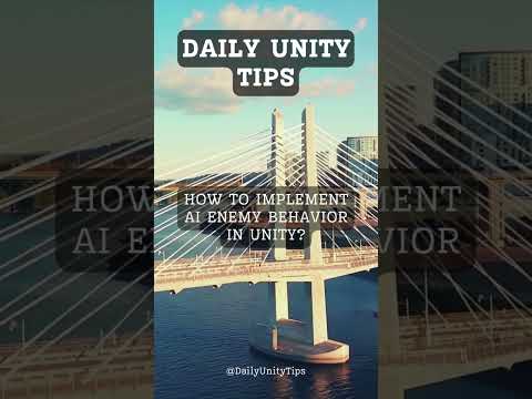 How to implement AI enemy behavior in unity? #FreeTutorials#UnityTips#UnityCommunity#GameDevTips
