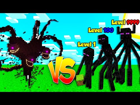 Witherstorm vs ALL Enderman in Minecraft