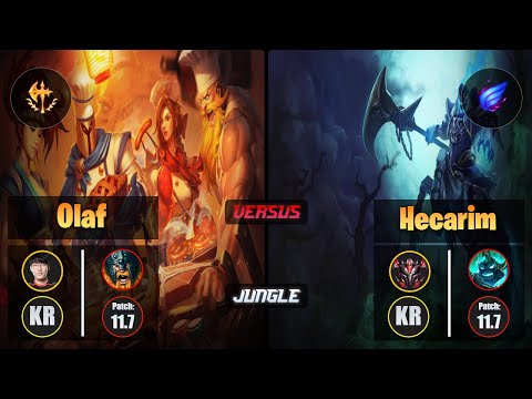 Tarzan OLAF (Jungle) [Conqueror] VS HECARIM - Grandmaster KR Patch 11.7
