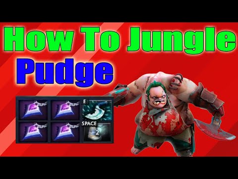 DoTa 2 How To Jungle Pudge Patch 7.31 fun x4 Null Talisman