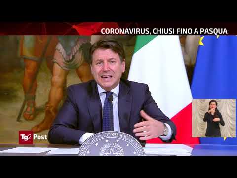 Tg2 Post -  Coronavirus, chiusi fino a Pasqua