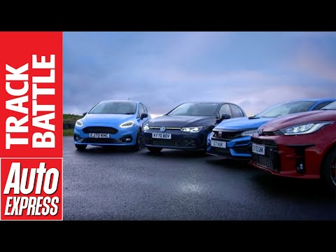 Toyota GR Yaris vs Ford Fiesta ST Edition vs Honda Civic Type R vs VW Golf GTI: Hot Hatch Shootout