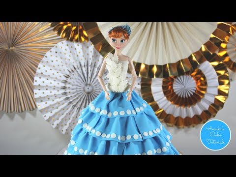 Anna doll cake | Disney Princess cake