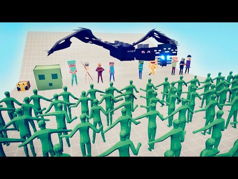 ZOMBIES vs MINECRAFT FACTION | TABS Totally Accurate Battle Simulator
