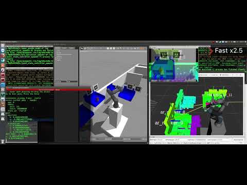 UR3 pick and place:  Gazebo simulation