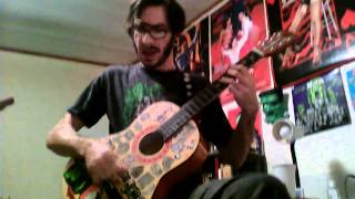 Blood Drenched Execution acoustic Cannibal Corpse lyric cover by Chris Evil