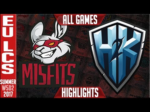 Misfits vs H2K ALL GAMES Highlights | EU LCS Week 5 summer 2017 | MF vs H2K