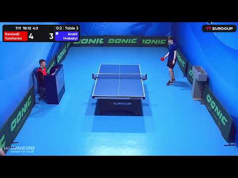 09:30 Hennadii Yurchenko 0-3 Andrii Hrabskyi 13.05.2023 TT Euro.Cup Ukraine Master. Table 3