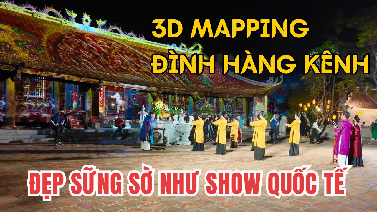 Experience the 3D illuminations at Hang Kenh Communal House.