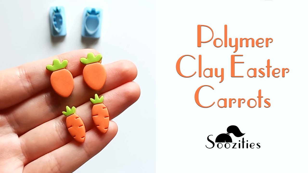 Polymer Clay Easter Carrots - easy tutorial