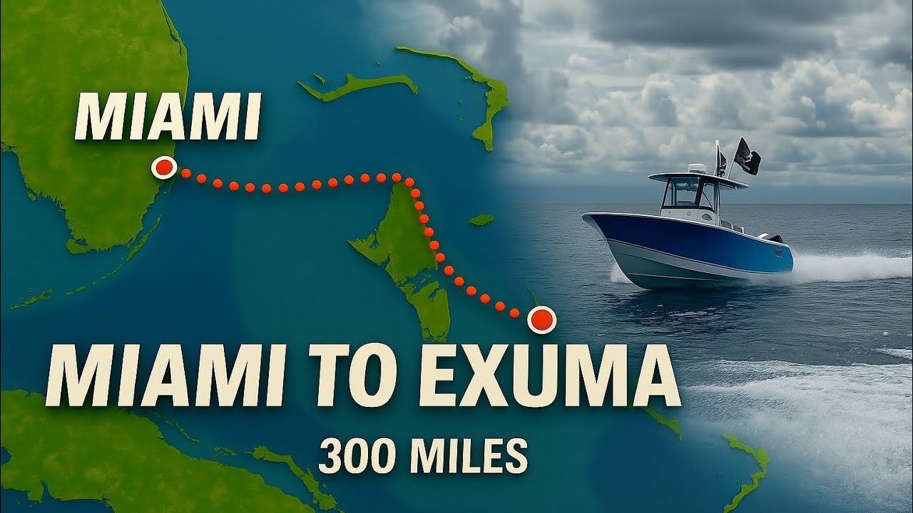 FLORIDA TO EXUMA CROSSING IN ONE DAY 300 MILES