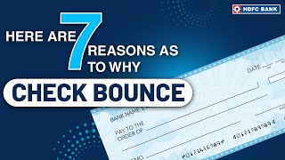 Cheque Bounce: Everything You Should Know About Cheque Bounce | HDFC Bank