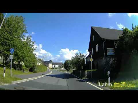 Lahm. Gemeinde Wilhelmsthal. Landkreis Kronach. Ortsdurchfahrt. August 2020