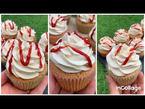 Cupcakes insert fraise, crème chantilly mascarpone 🧁🍓très facile