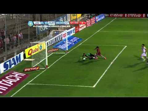 Monzón se quedó con el triunfo de Unión. Unión-Huracán.Torneo Primera B Nacional.FPT