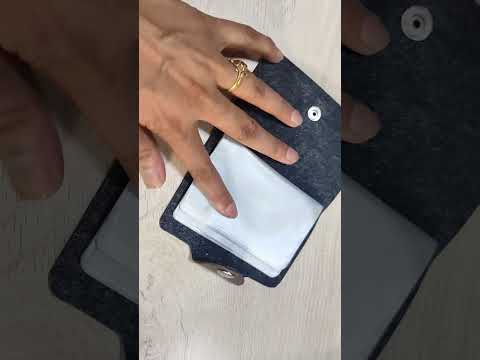 Blue pvc atm card cover