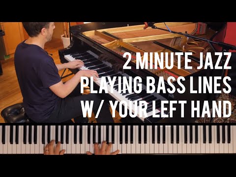 Playing Bass Lines With Your Left Hand - Geoffrey Keezer | 2 Minute Jazz