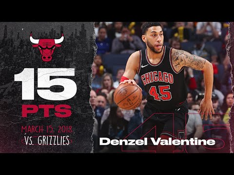 Denzel Valentine 5 THREES vs. the Memphis Grizzlies | Chicago Bulls
