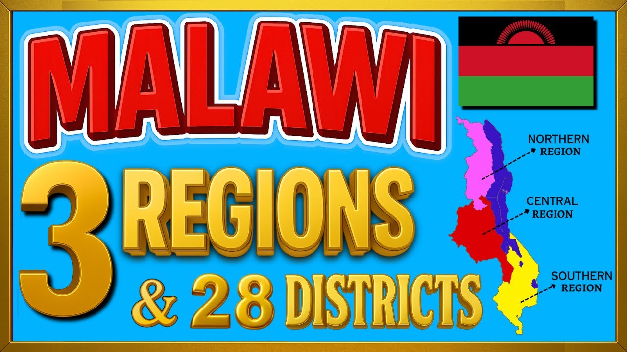Malawi Map Explained 🇲🇼 | 3 Regions and 28 Districts of Malawi
