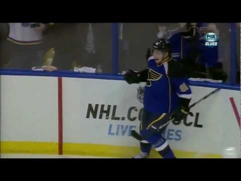 1-й гол Владимира Тарасенко в НХЛ (St. Louis Blues 6:0 Detroit Red Wings)