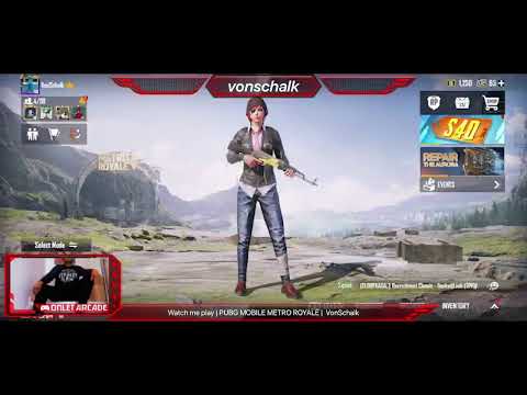 VonSchalk | PUBG MOBILE METRO ROYALE | Now live playing