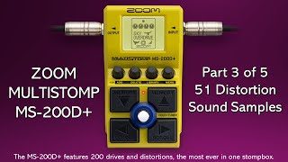 Video thumbnail for ZOOM MS-200D+ - Distortion Sound Samples by Chris Benton