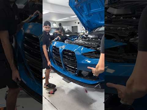 BMW M3 grille install!