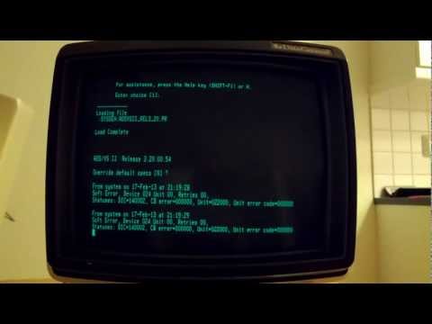 Starting AOS/VS II on my Data General MV/3200 Minicomputer