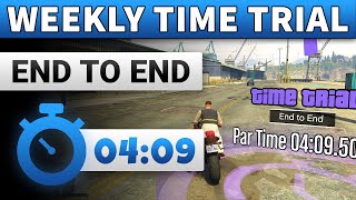 GTA 5 Time Trial This Week End To End | GTA ONLINE WEEKLY TIME TRIAL END TO END (04:09)