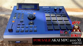 Video thumbnail for For Sale Akai MPC2000XL MCD blue limited in Fantastic condition!black fat pad,sd/compact flash drive by DJ ROCK CEE TV