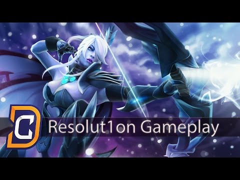 Resolut1on Drow Ranger Gameplay Ranked Match 14.07.2016