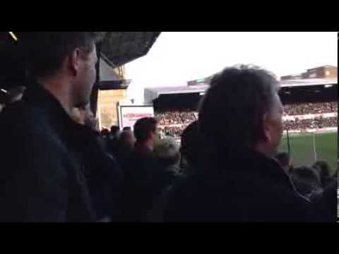 West Ham Fans sing "Your just a shit team from Portsmouth" to Southampton fans