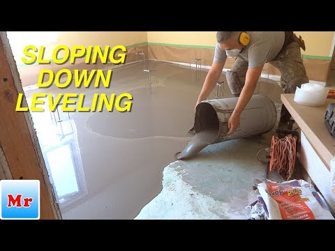 YouTube video about: How to level garage floor slope?