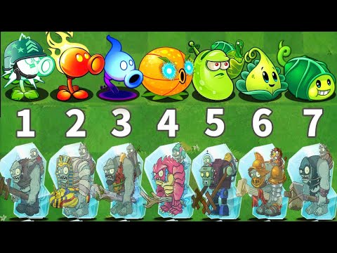 Pvz 2 Challenge - All Plants Vs Team Gargantuar Forzen - How many Plants Will Win?