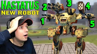 NEW Robot HASTATUS Gameplay – War Robots Test Server WR