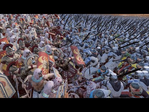 Heavy Knight & Footman VS Roman Soldier & Egyptian Spearman - Ultimate Epic Battle Simulator 2 UEBS2