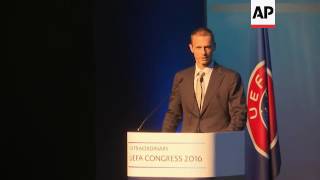 Slovenia's Ceferin UEFA's new president