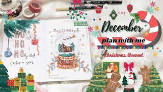 december plan with me 🎅 |  Christmas themed 🎄| 2021 Bullet Journal Setup