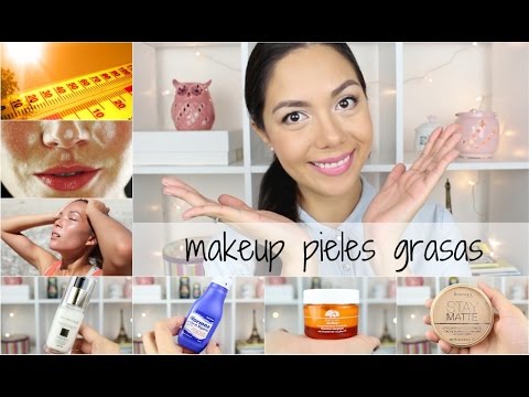 MAQUILLAJE PARA PIELES GRASAS RESISTENTE AL SUDOR / CALOR + MIS FAVORITOS | MARIEBELLE Video