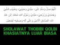 Sholawat Thobibiyah (Sholawat Thobibi Qolbi) teks arab dan artinya
