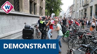 Confrontatie tussen politie en demonstranten in centrum Den Haag - OMROEP WEST
