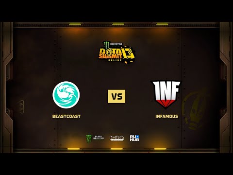 Infamous vs beastcoast, Monster Energy DOTA Summit 13: NA, bo2, game 2 [Mila & Adekvat]