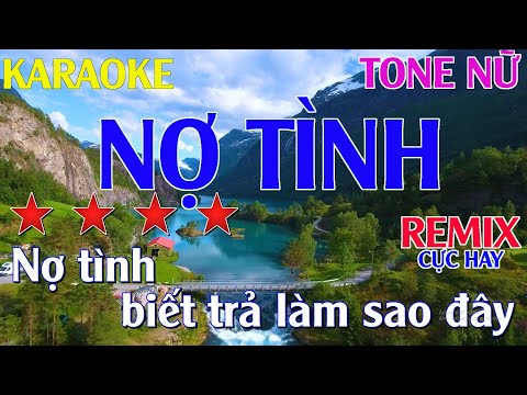 Nợ Tình-  Remix Karaoke Tone Nam ( Dm ) || Đình Dũng|| Nhạc Sống Remix Cực Hay ||Karaoke Quang Lưu