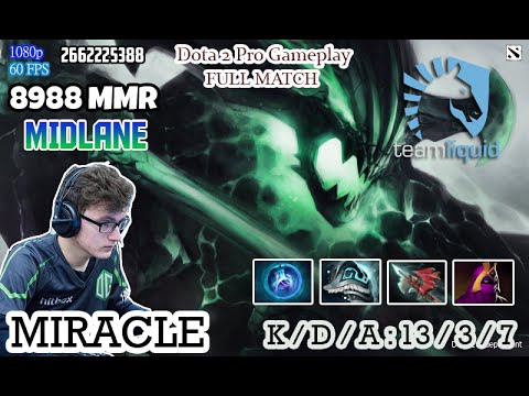 Dota 2 Pro Gameplay - Miracle play as Outworld Devourer - Professional Player 8988 MMR