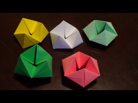 Origami Flexagon - How to make a paper Flexagon