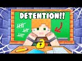 I ESCAPED DETENTION IN SCHOOL MINECRAFT