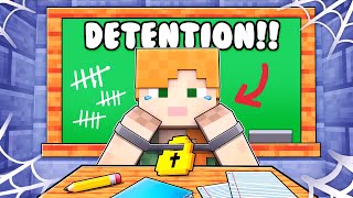 I ESCAPED DETENTION IN SCHOOL | MINECRAFT