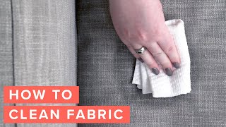 How To Clean A Fabric Couch | Article