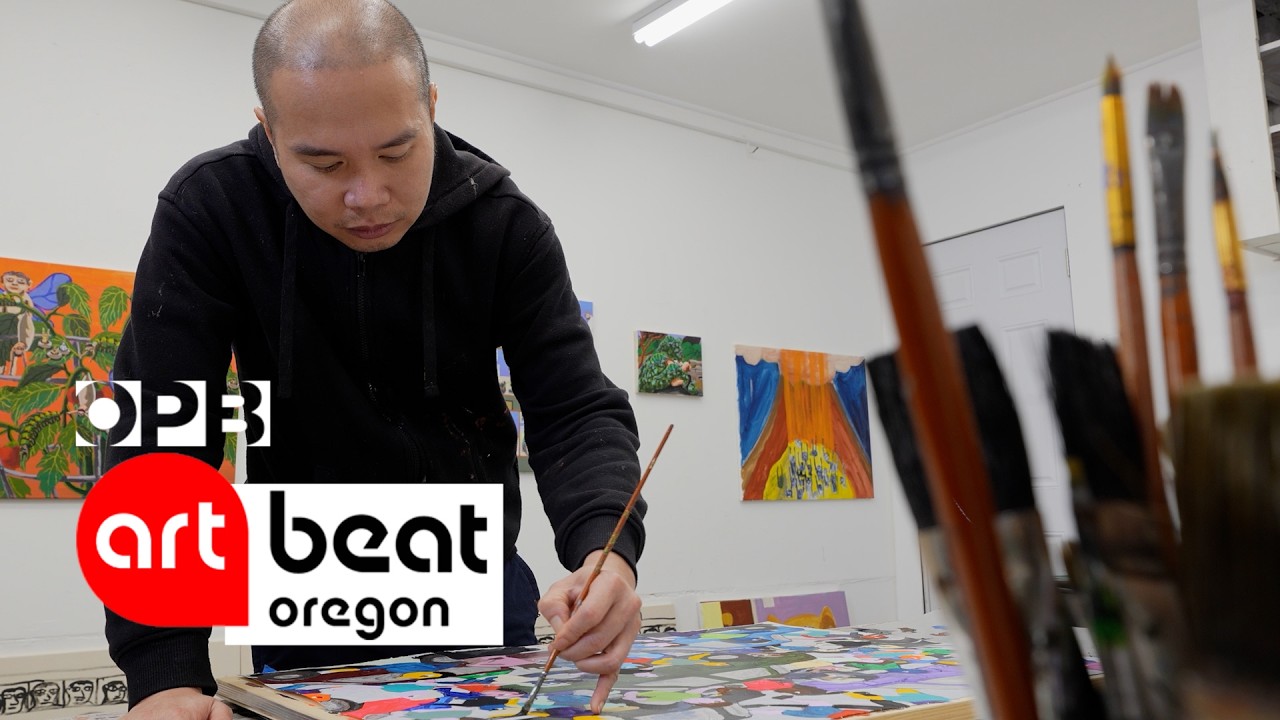 Portland artist Ralph Pugay’s colorful paintings explore the absurdities of life | Oregon Art Beat